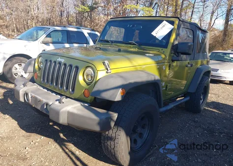 2007 Jeep Wrangler X из США, поврежденный, VIN 1J8FA24137L160428